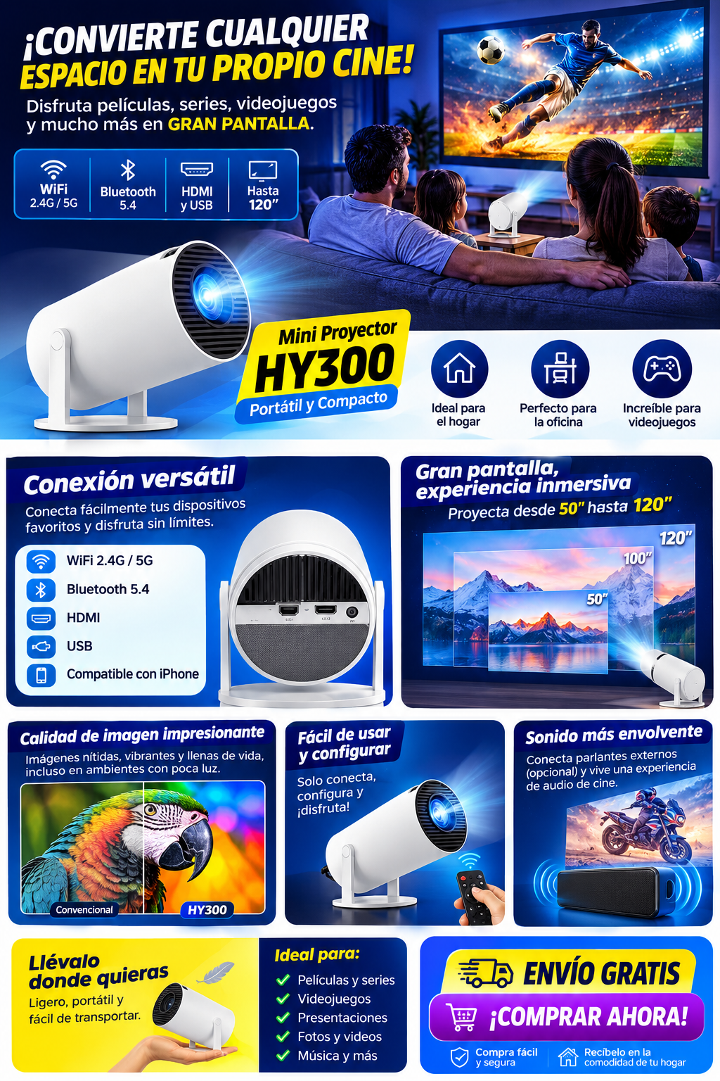 Proyector De Video HY300